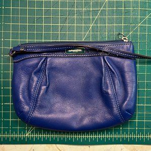 BUNDLE2$10 Cute Cobalt Blue Leather Coach Wristlet Purse